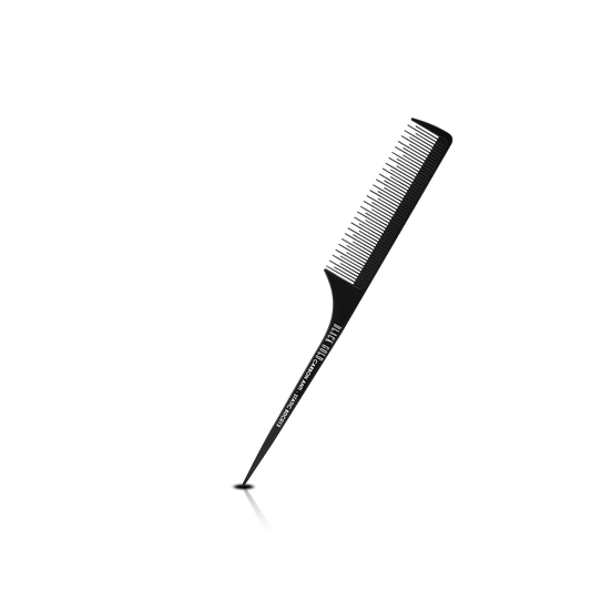 HAIR COMB - BDC013 - GOMCOMb BLACK GOLD CARBON RAT TAIL COMB - 237 MM - PACK OF 12