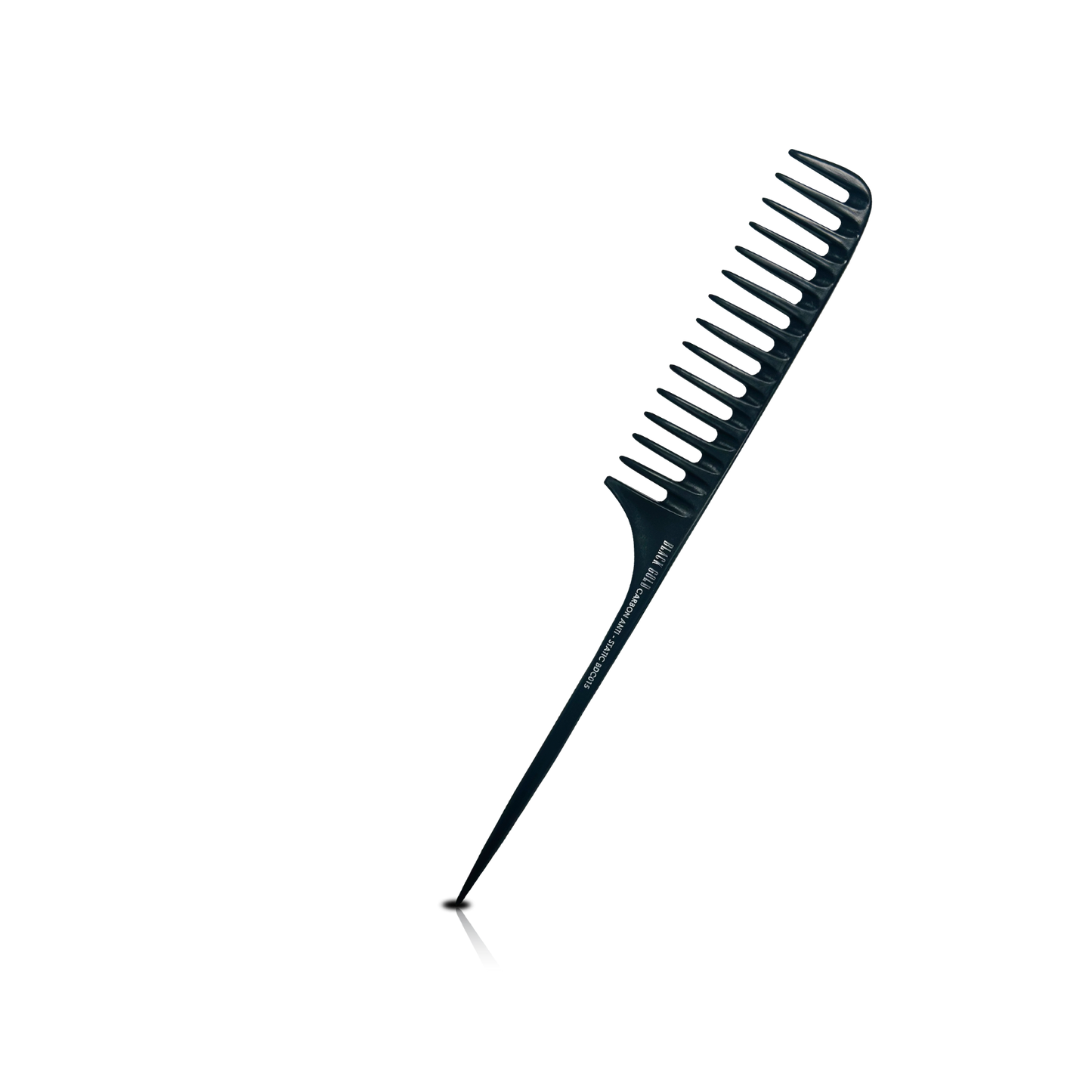 HAIR COMB - BDC015 - GOMCOMb BLACK GOLD CARBON RAT TAIL COMB - 295 MM - PACK OF 12
