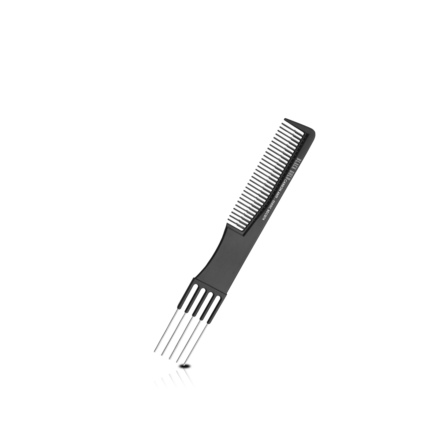 HAIR COMB - BDC074 - GOMCOMb BLACK GOLD CARBON COLOR COMB - 193 MM - PACK OF 12