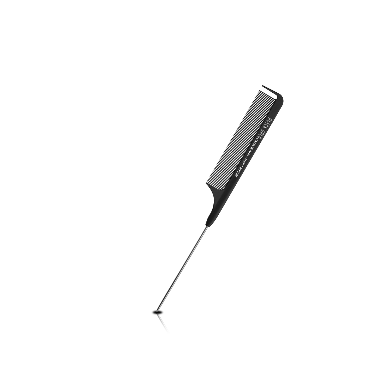 HAIR COMB - BDC080 - GOMCOMb BLACK GOLD CARBON RAT TAIL COMB - 220 MM - PACK OF 12