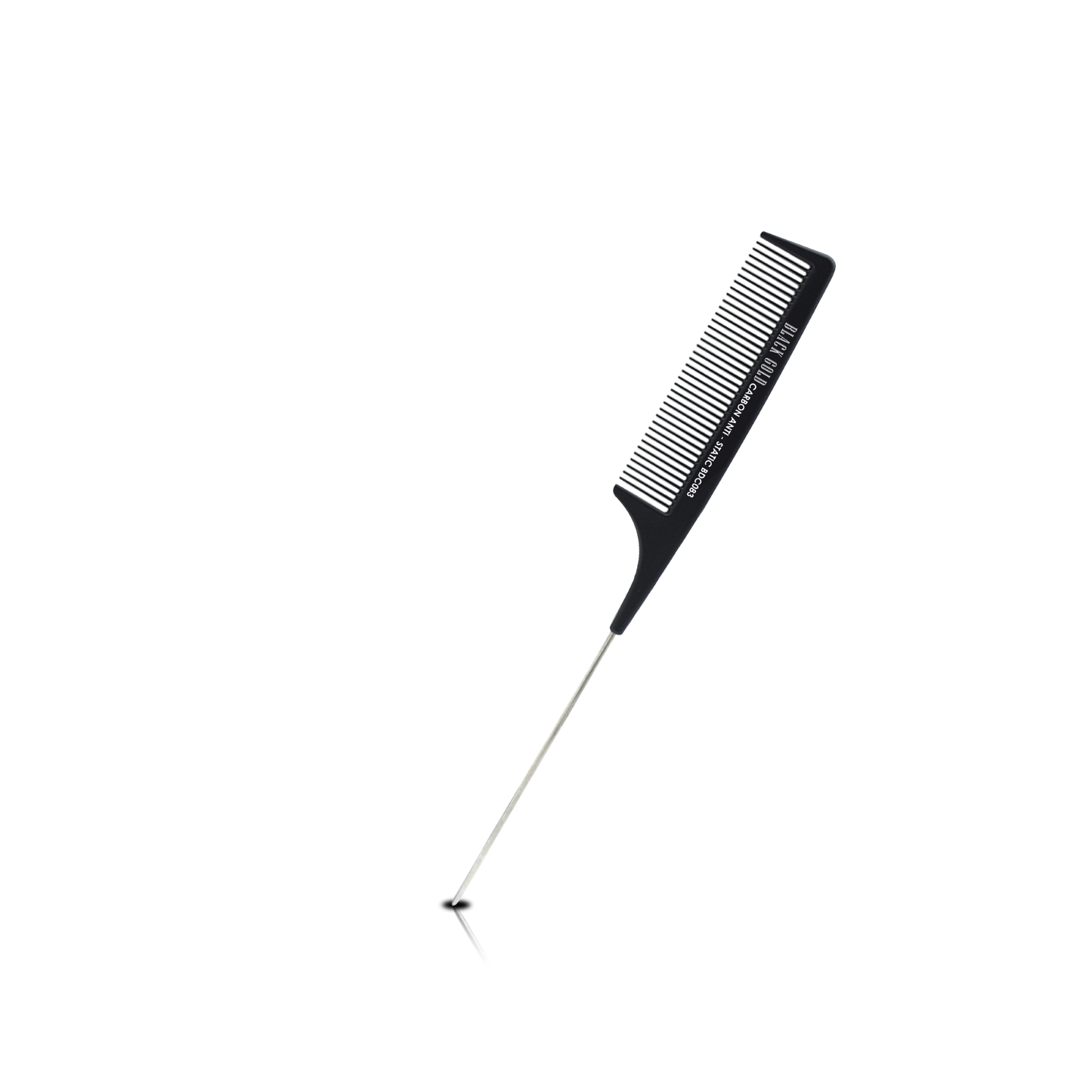 HAIR COMB - BDC083 - GOMCOMb BLACK GOLD CARBON RAT TAIL COMB - 230 MM - PACK OF 12