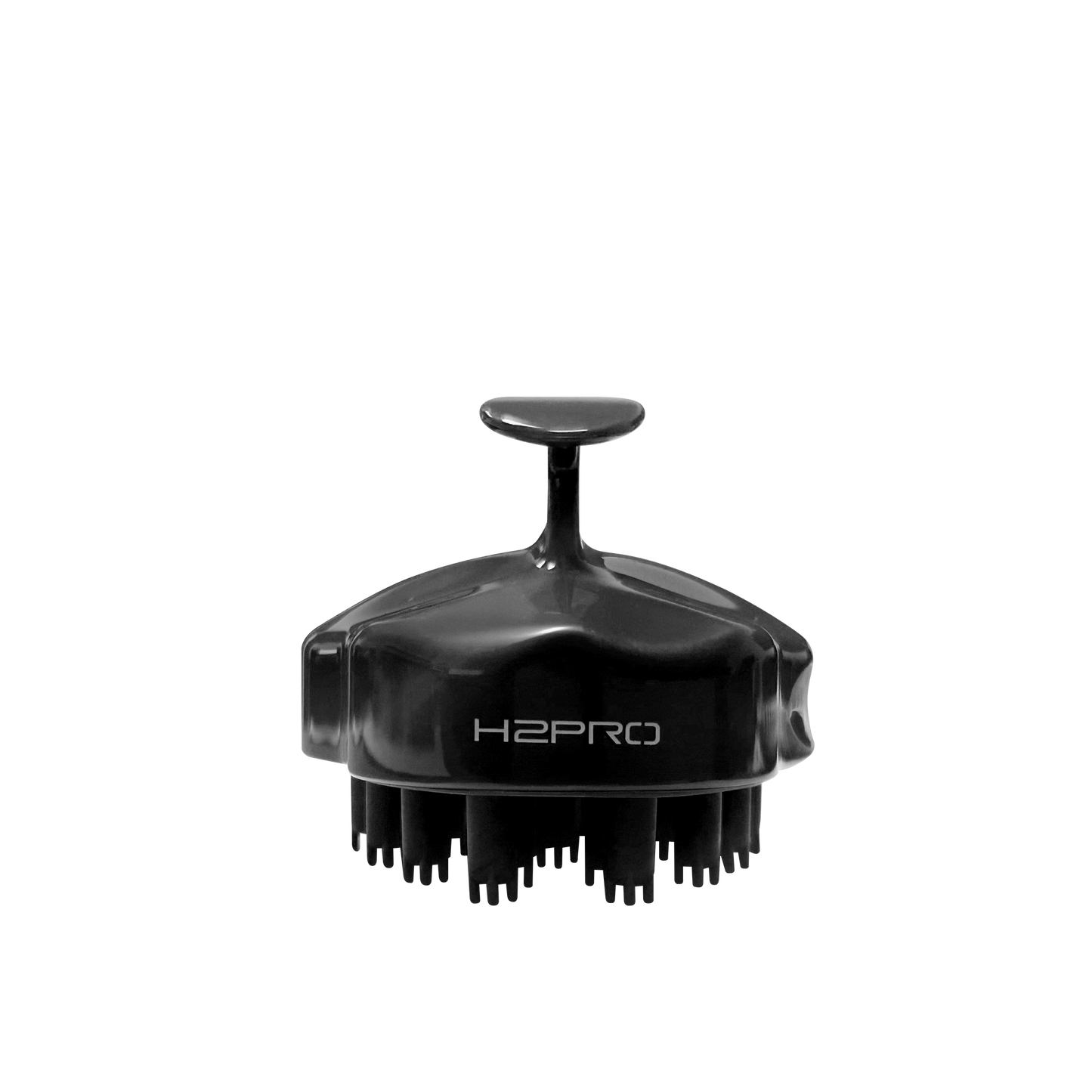 HAIR BRUSH - GB01B - GOMBRUSh SHAMPOO MASSAGE SILICONE BRUSH - BLACK - PACK OF 6