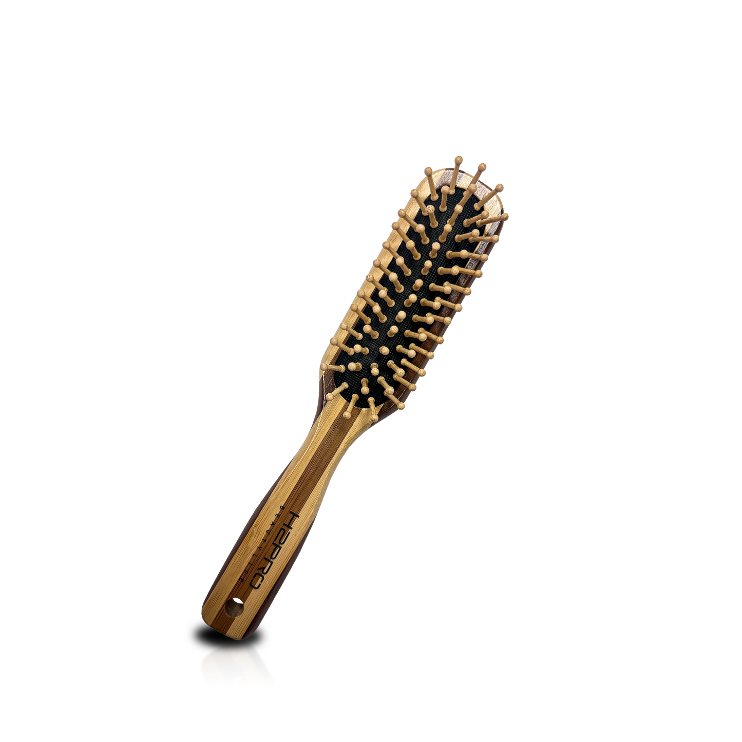 HAIR BRUSH - GBP3WW - GOMBRUSh BAMBOO WOOD PADDLE BRUSH WOOD BRISTLE - PACK OF 6