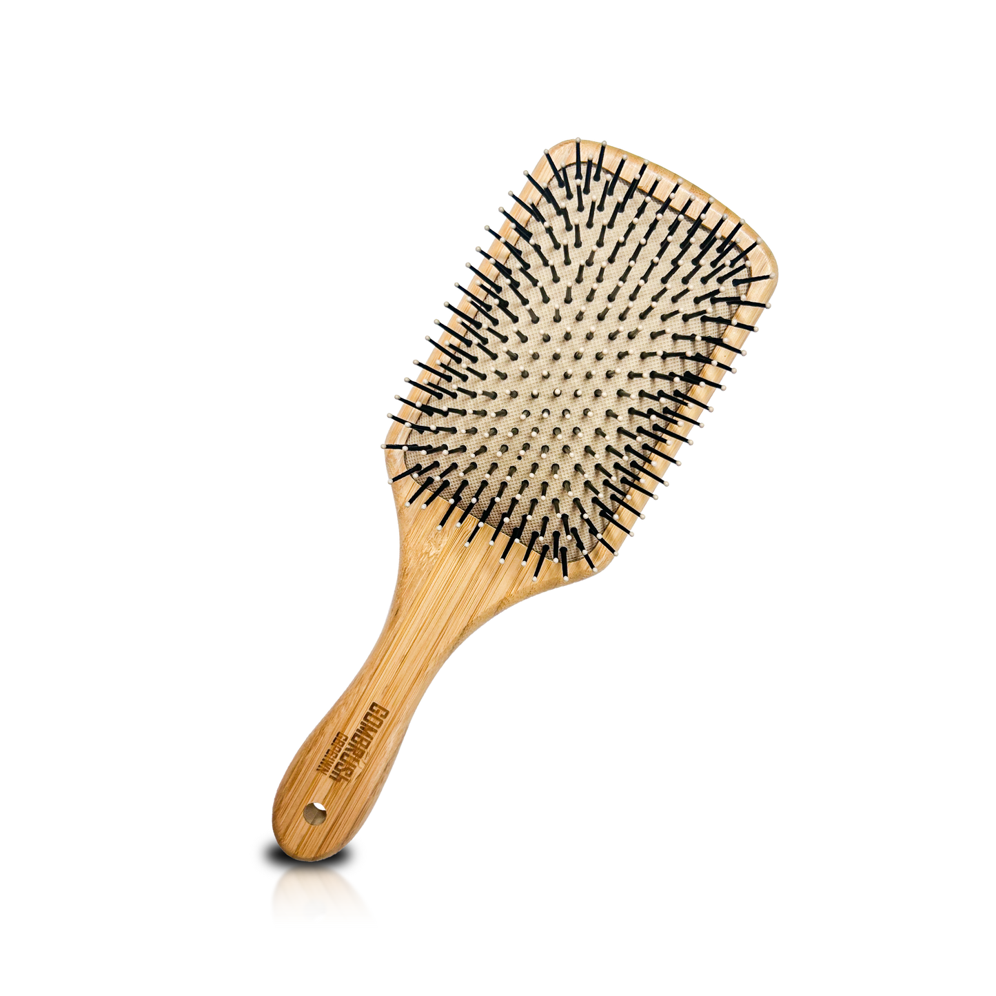 HAIR BRUSH - GBP61WN - GOMBRUSh BAMBOO WOOD PADDLE BRUSH NYLON BRISTLE - PACK OF 6