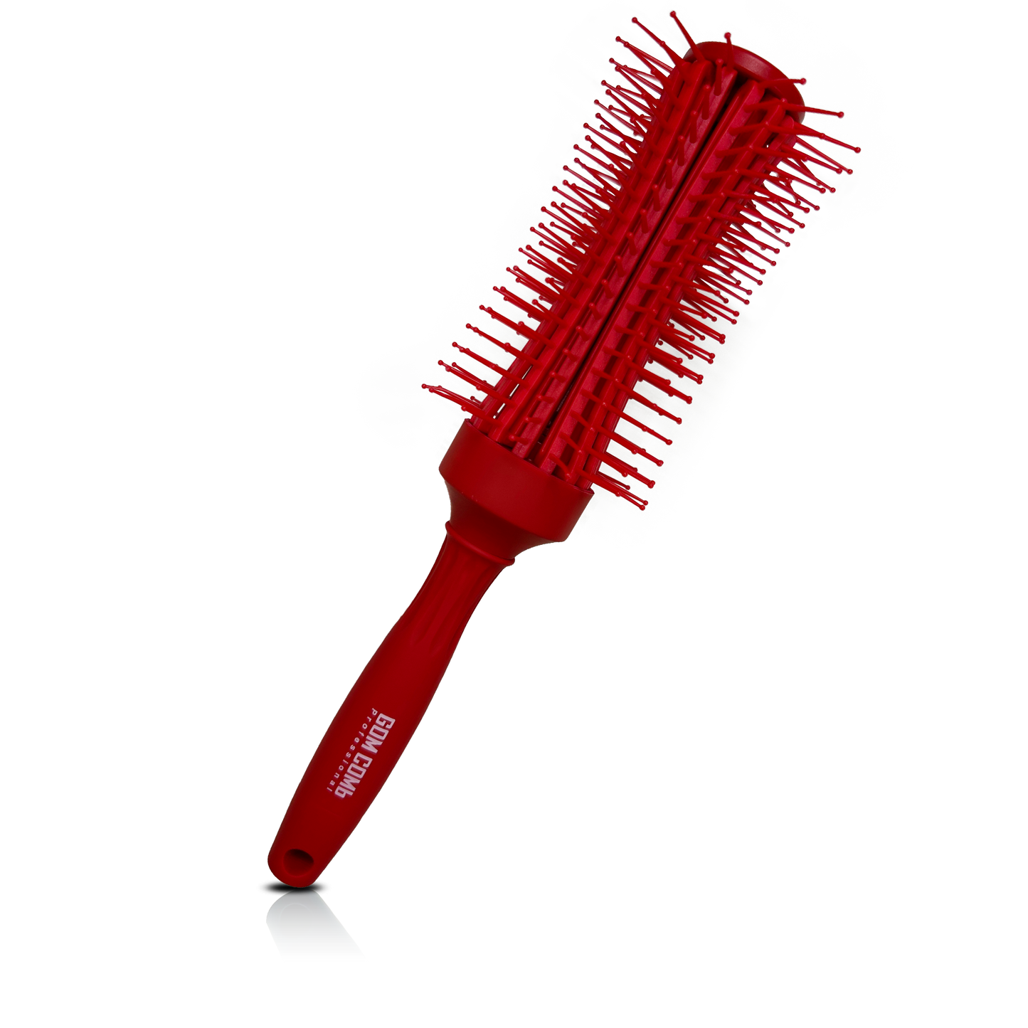 HAIR BRUSH - GBVR40FR - GOMCOMb GAFF RADIAL BRUSH - RED 40 MM - PACK OF 6