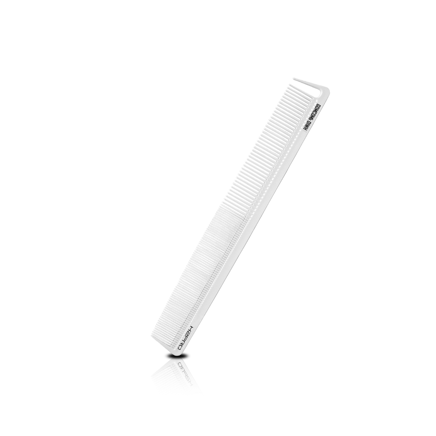 HAIR COMB - GC01WH - GOMCOMb WHITE CARBON CUTTING STYLING COMB - 227 MM - PACK OF 12