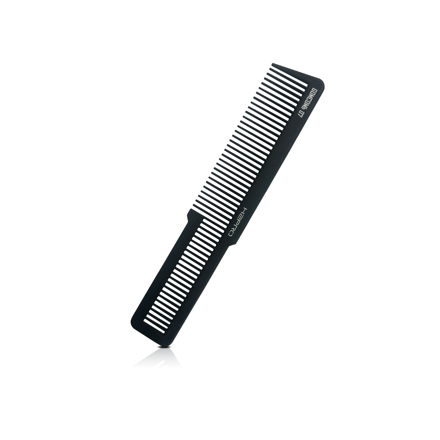 HAIR COMB - GC07 - GOMCOMb BLACK CARBON BARBER COMB - 225 MM - PACK OF 12