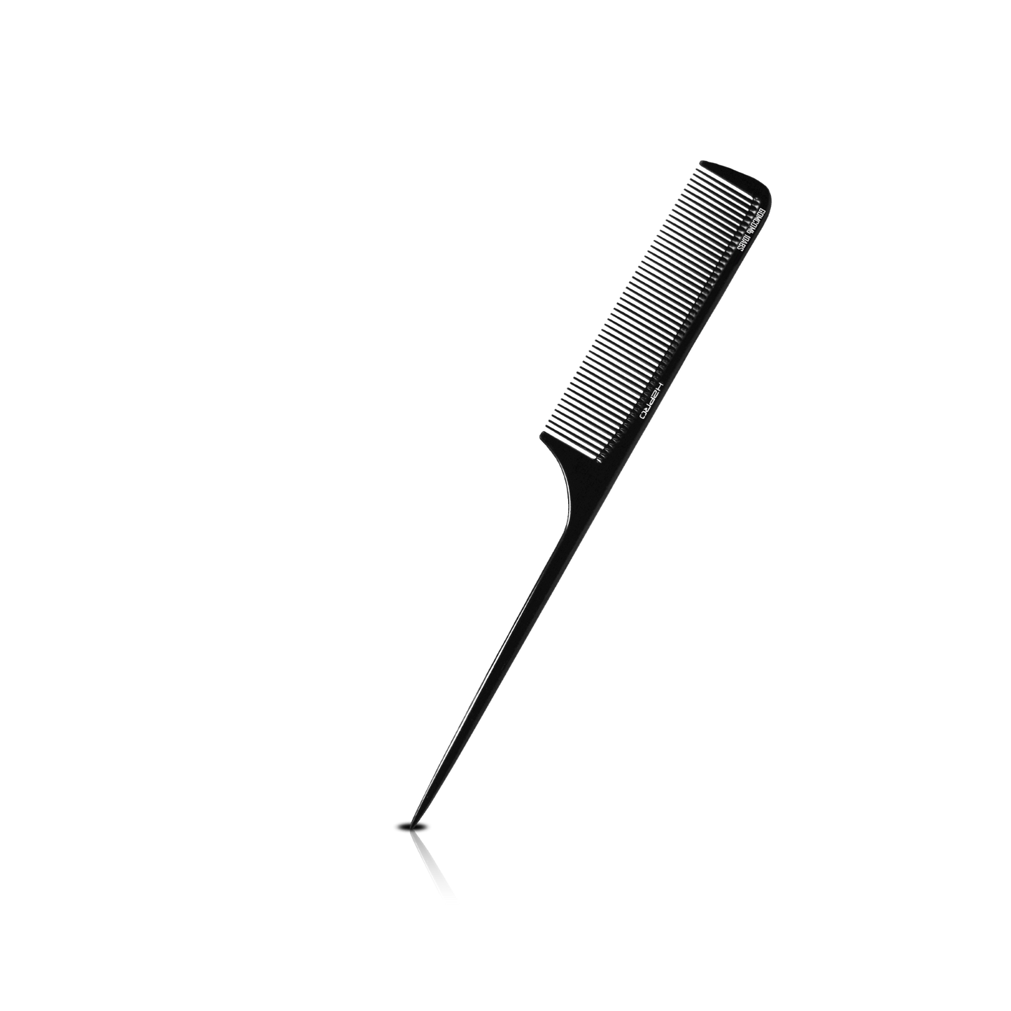 HAIR COMB - GC10ABS - GOMCOMb ABS FINE TOOTH RAT TAIL COMB - 238 MM - PACK OF 12