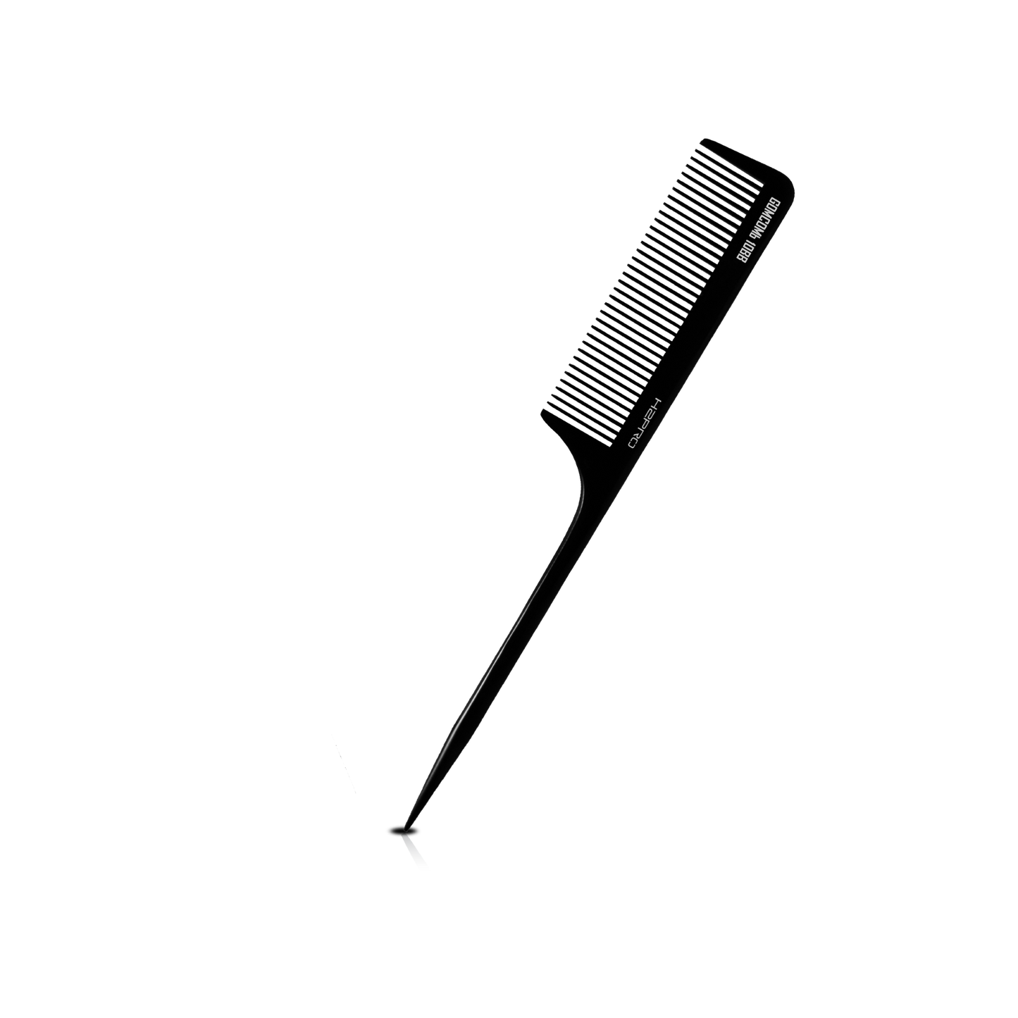 HAIR COMB - GC10BB - GOMCOMb BONE RAT TAIL COMB - BLACK - 250 MM - PACK OF 12