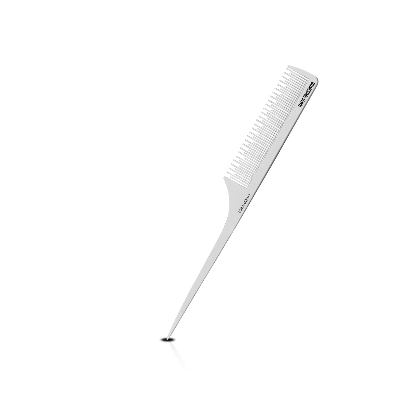 HAIR COMB - GC14WH - GOMCOMb WHITE CARBON FINE TOOTH TEASING COMB - 233 MM - PACK OF 12