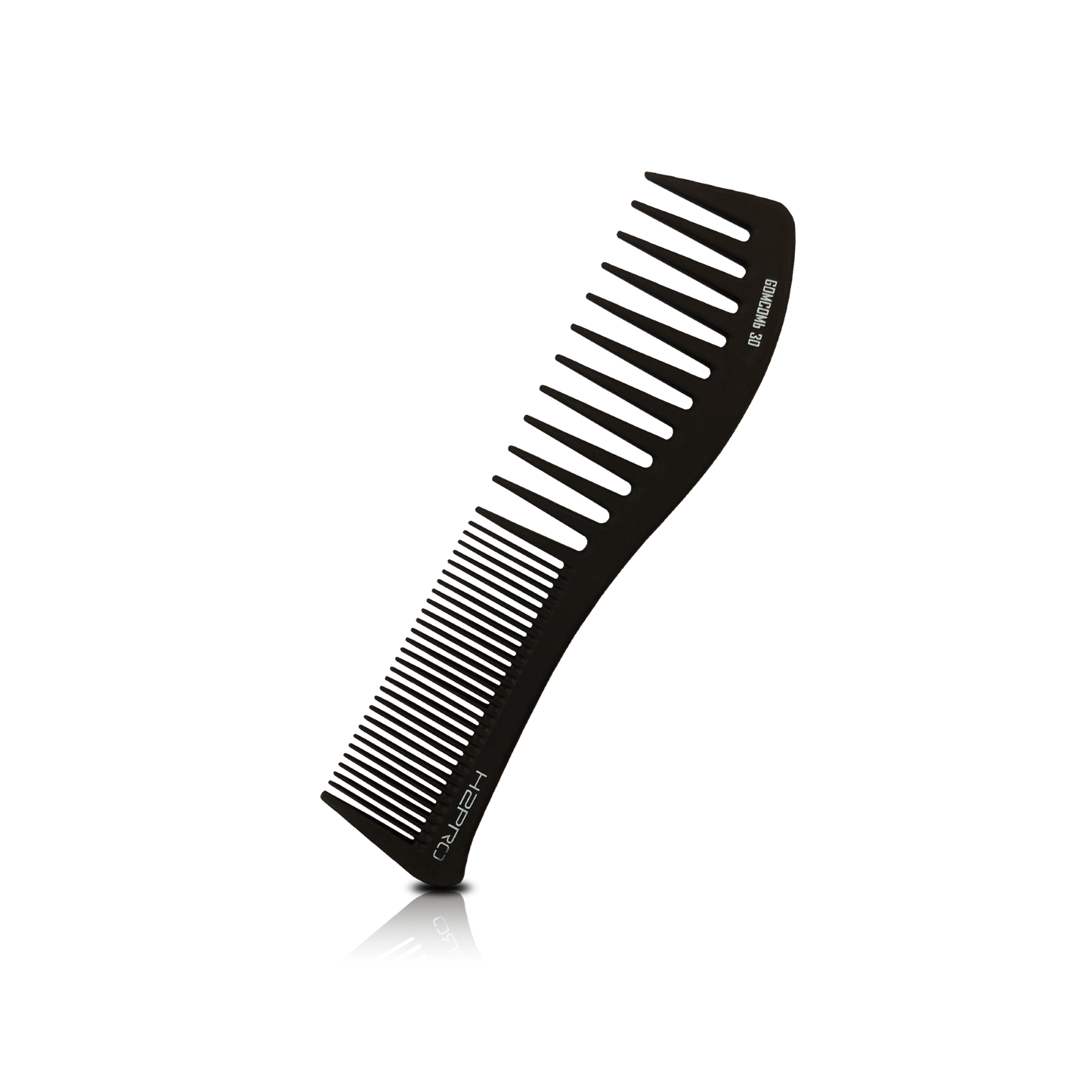 HAIR COMB - GC30 - GOMCOMb BLACK CARBON WAVE STYLING COMB - 193 MM - PACK OF 12