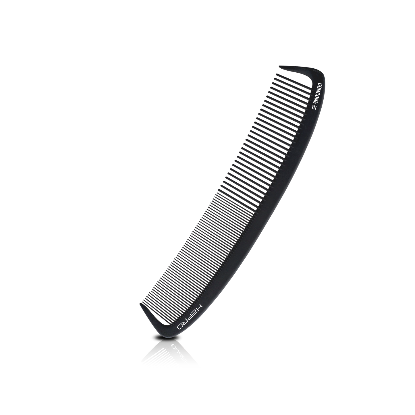 HAIR COMB - GC35 - GOMCOMb BLACK CARBON CURVED STYLING COMB - 192 MM - PACK OF 12