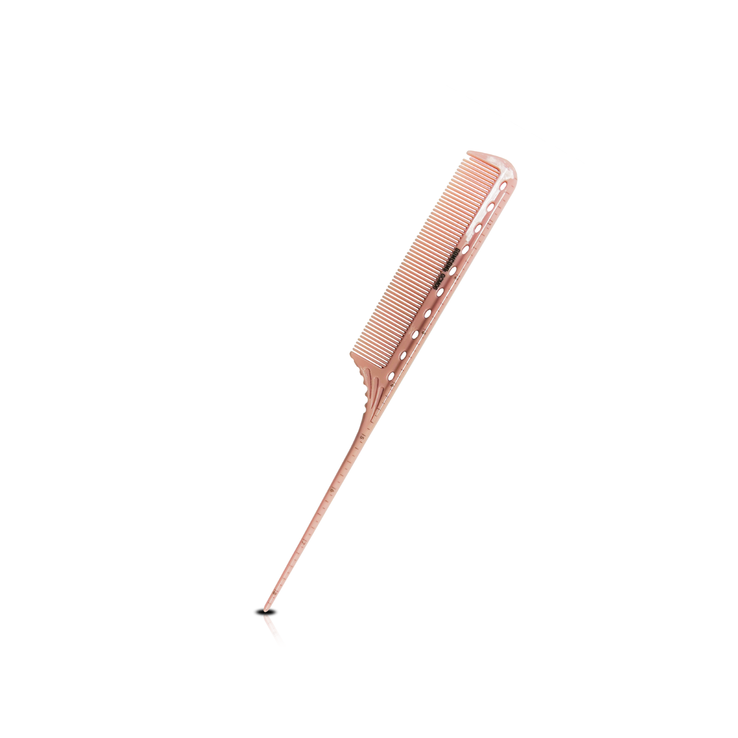 HAIR COMB - GCM06PK - GOMCOMb POLYCARBONATE FINE TOOTH RAT TAIL MEASURING COMB - 215 MM - PACK OF 12