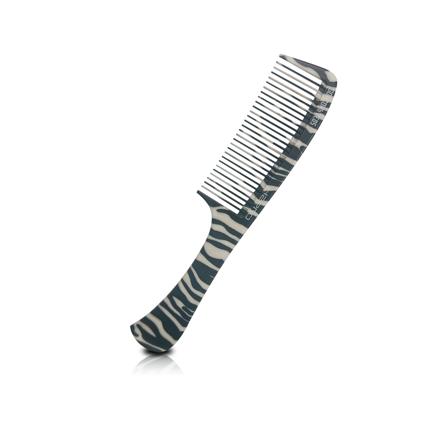HAIR COMB - GC05ZE - GOMCOMb POLYCARBONATE ZEBRA DESIGN SHAMPOO COMB - 230 MM - PACK OF 12
