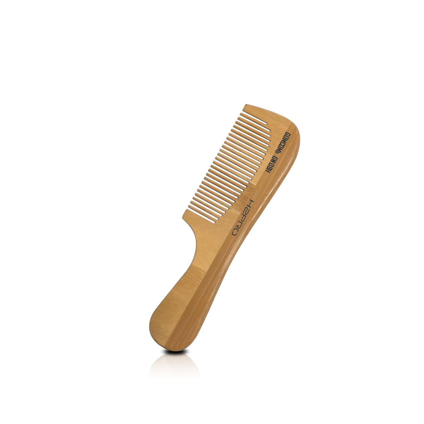 HAIR COMB - GW08 - GOMCOMb NATURAL BAMBOO WOOD STYLING COMB - 180 MM - PACK OF 12