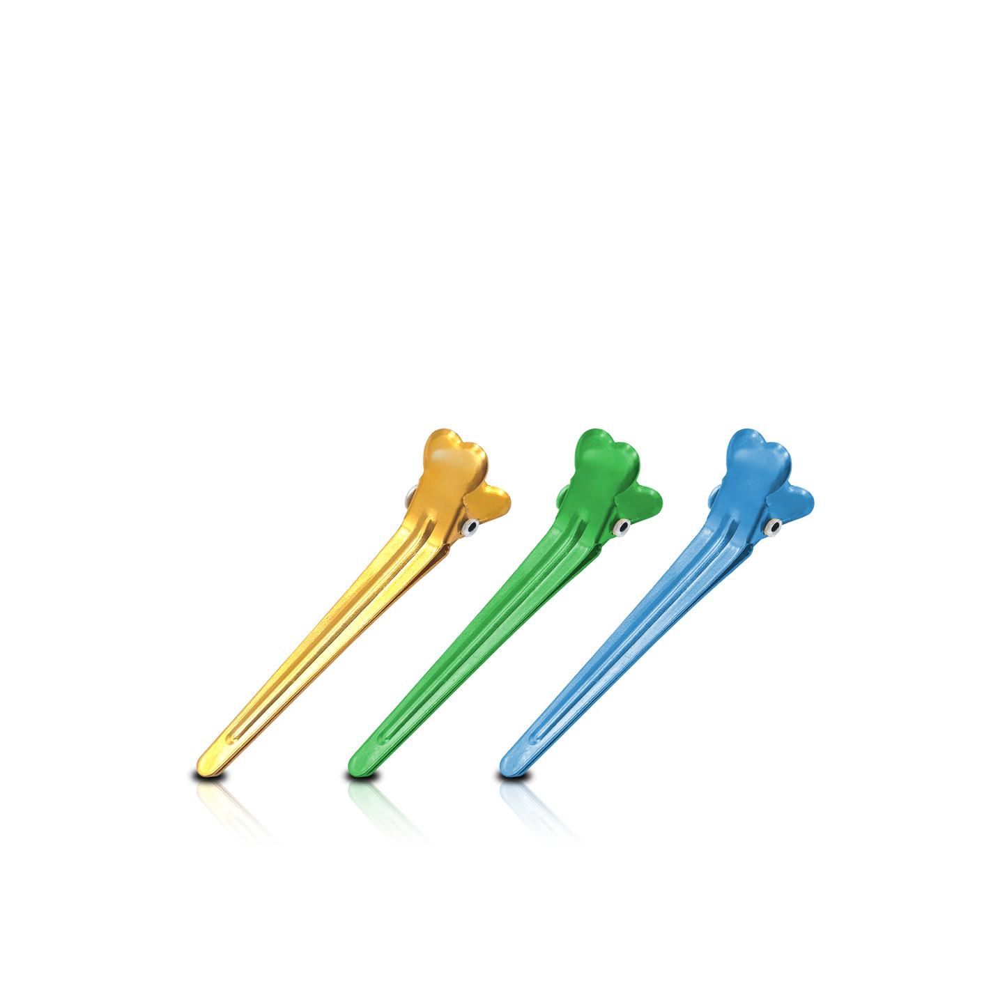 HAIR CLIP - LHP19B - LOVE COLORED METAL HAIR CLIP 50 PCS - PACK OF 6