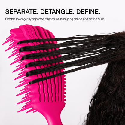 HAIR BRUSH - GBDO06PK - GOMCOMb DOKKAEBI DETANGLE AND CURL BRUSH - PINK - PACK OF 3