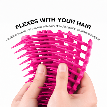 HAIR BRUSH - GBDO06PK - GOMCOMb DOKKAEBI DETANGLE AND CURL BRUSH - PINK - PACK OF 3