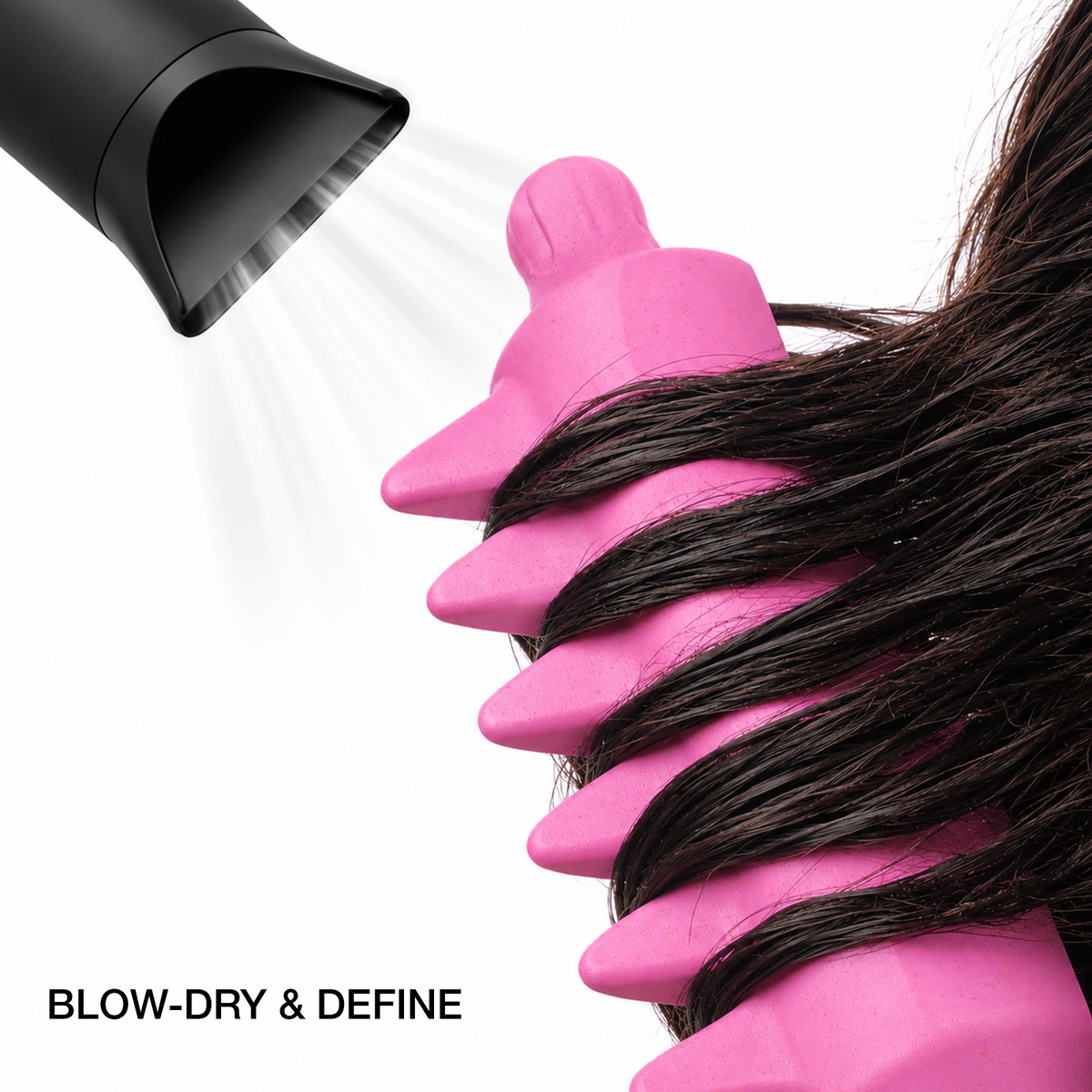 HAIR BRUSH - GBDO09BP - GOMCOMb DOKKAEBI DETANGLE AND CURL BRUSH - BABY PINK - PACK OF 3