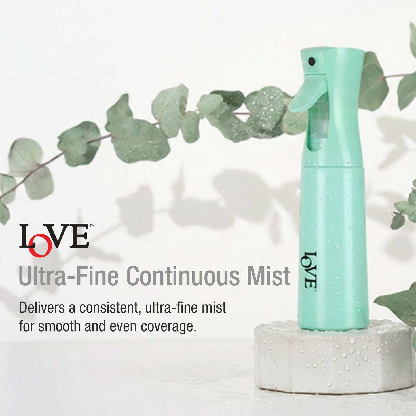 MIST SPRAY - LMS300BK - LOVE MULTIPURPOSE CONTINUOUS FINE MIST SPRAY BOTTLE - 300 ML - BLACK
