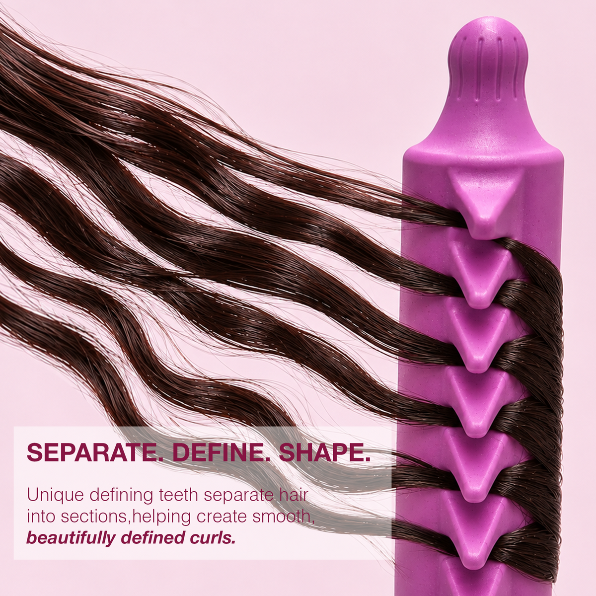 HAIR BRUSH - GBDO09BP - GOMCOMb DOKKAEBI DETANGLE AND CURL BRUSH - BABY PINK - PACK OF 3
