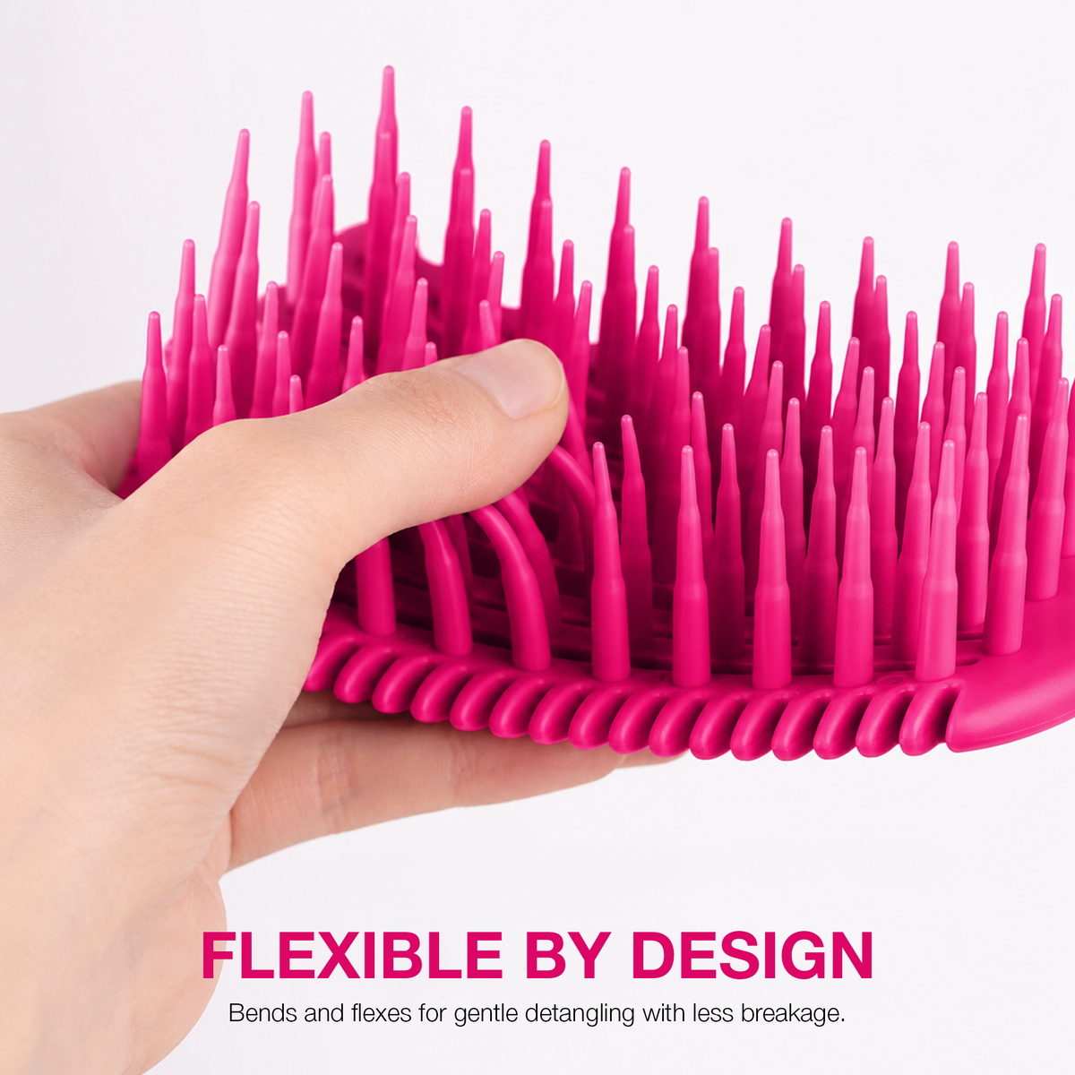 HAIR BRUSH - GBDO06PK - GOMCOMb DOKKAEBI DETANGLE AND CURL BRUSH - PINK - PACK OF 3