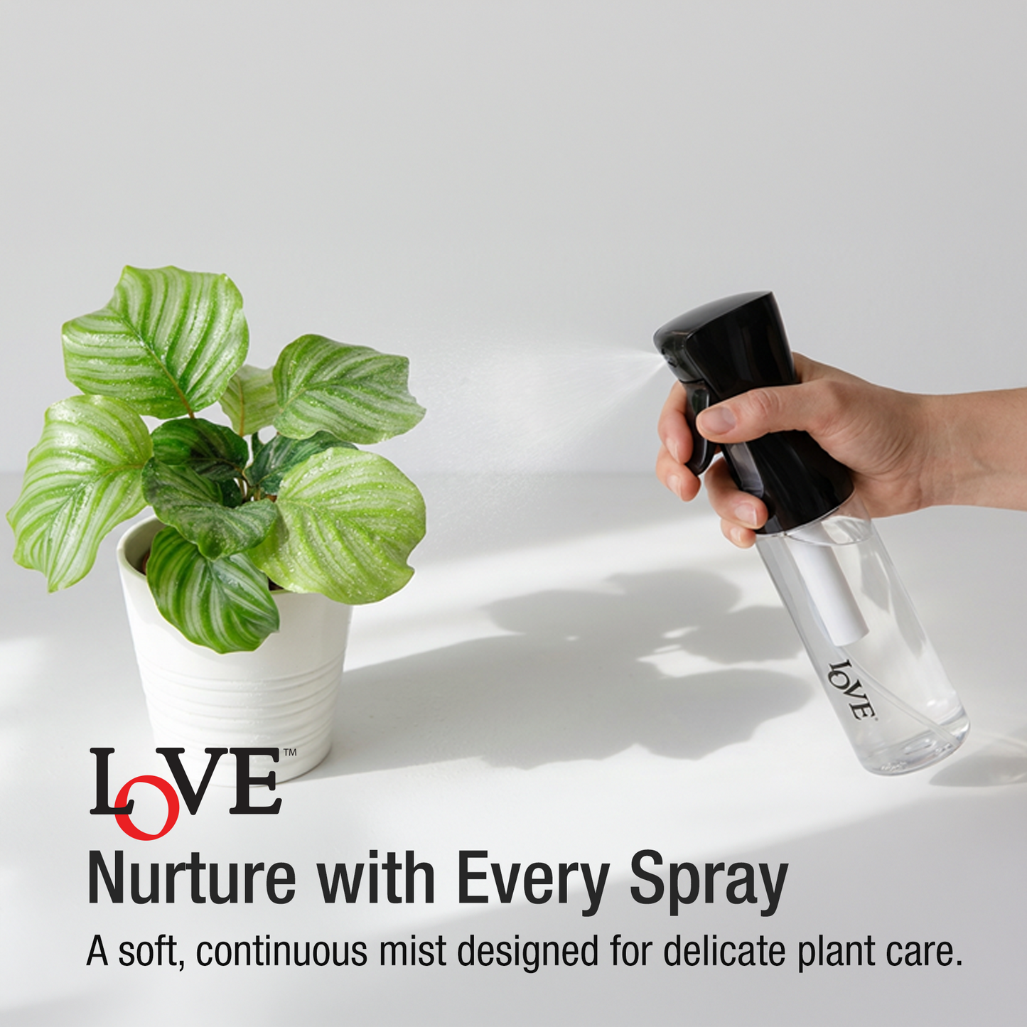 MIST SPRAY - LMS300BK - LOVE MULTIPURPOSE CONTINUOUS FINE MIST SPRAY BOTTLE - 300 ML - BLACK