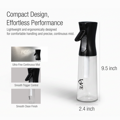 MIST SPRAY - LMS300BK - LOVE MULTIPURPOSE CONTINUOUS FINE MIST SPRAY BOTTLE - 300 ML - BLACK