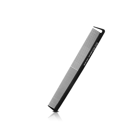 HAIR COMB - BDC001 - GOMCOMb BLACK GOLD CARBON CUTTING T COMB - 225 MM - PACK OF 12