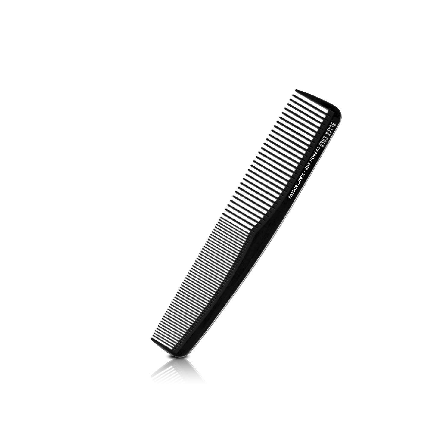 HAIR COMB - BDC005 - GOMCOMb BLACK GOLD CARBON CUTTING HALF MOON COMB - 213 MM - PACK OF 12