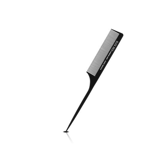HAIR COMB - BDC010 - GOMCOMb BLACK GOLD CARBON RAT TAIL COMB - 227 MM - PACK OF 12