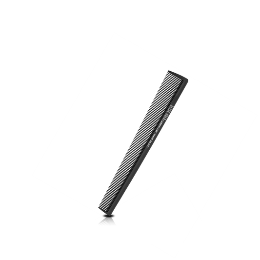 HAIR COMB - BDC071 - GOMCOMb BLACK GOLD CARBON BARBER ST COMB - 191 MM - PACK OF 12