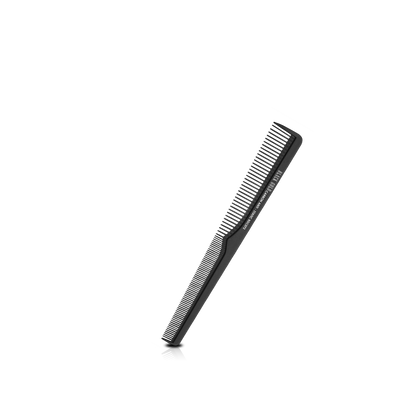 HAIR COMB - BDC072 - GOMCOMb BLACK GOLD CARBON BARBER 2S COMB - 181 MM - PACK OF 12