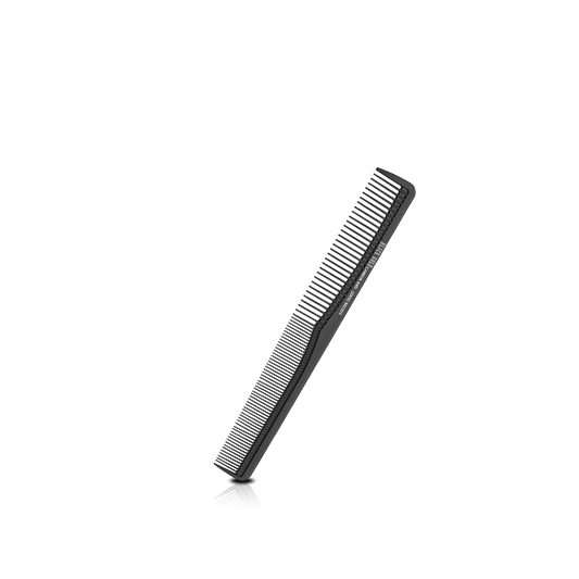 HAIR COMB - BDC073 - GOMCOMb BLACK GOLD CARBON BARBER R COMB - 180 MM - PACK OF 12