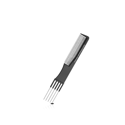 HAIR COMB - BDC074 - GOMCOMb BLACK GOLD CARBON COLOR COMB - 193 MM - PACK OF 12