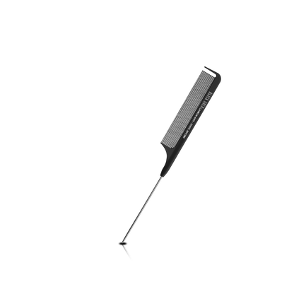 HAIR COMB - BDC080 - GOMCOMb BLACK GOLD CARBON RAT TAIL COMB - 220 MM - PACK OF 12