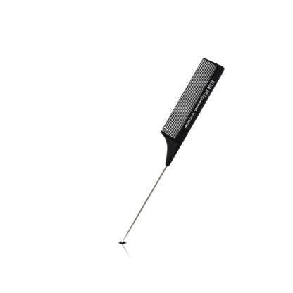 HAIR COMB - BDC084 - GOMCOMb BLACK GOLD CARBON RAT TAIL COMB - 230 MM - PACK OF 12