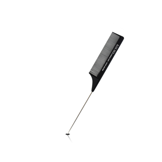 HAIR COMB - BDC084 - GOMCOMb BLACK GOLD CARBON RAT TAIL COMB - 230 MM - PACK OF 12