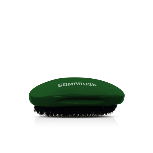 HAIR BRUSH - GB09G - GOMBRUSh BEARD AND SCALP BRUSH NATURAL BOAR BRISTLES - GREEN - PACK OF 6