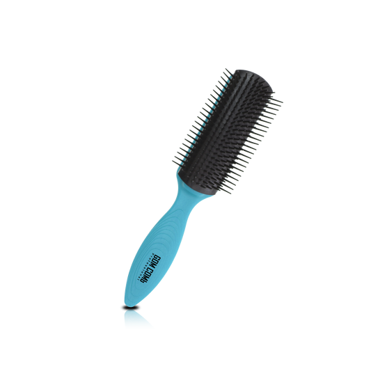 HAIR BRUSH - GBDE01S - GOMBRUSh DETANGLING BRUSH WITH 9 ROWS OF PINS - SKY BLUE - PACK OF 6