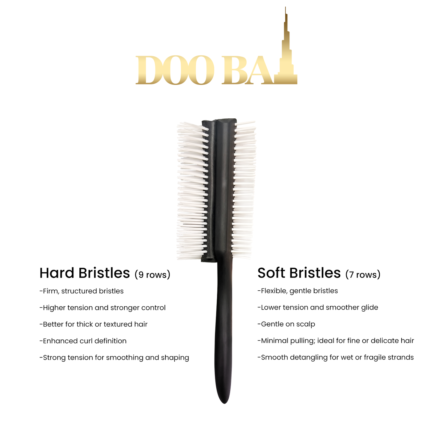 HAIR BRUSH - GBDE11T - GOMCOMb DOOBAI DUAL SIDED BRUSH - TEAL - PACK OF 6