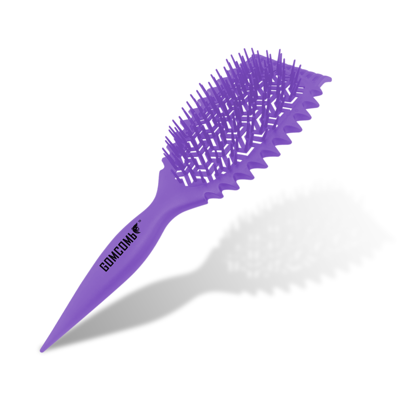 HAIR BRUSH - GBDO05PL - GOMCOMb DOKKAEBI DETANGLE AND CURL BRUSH - PURPLE - PACK OF 6