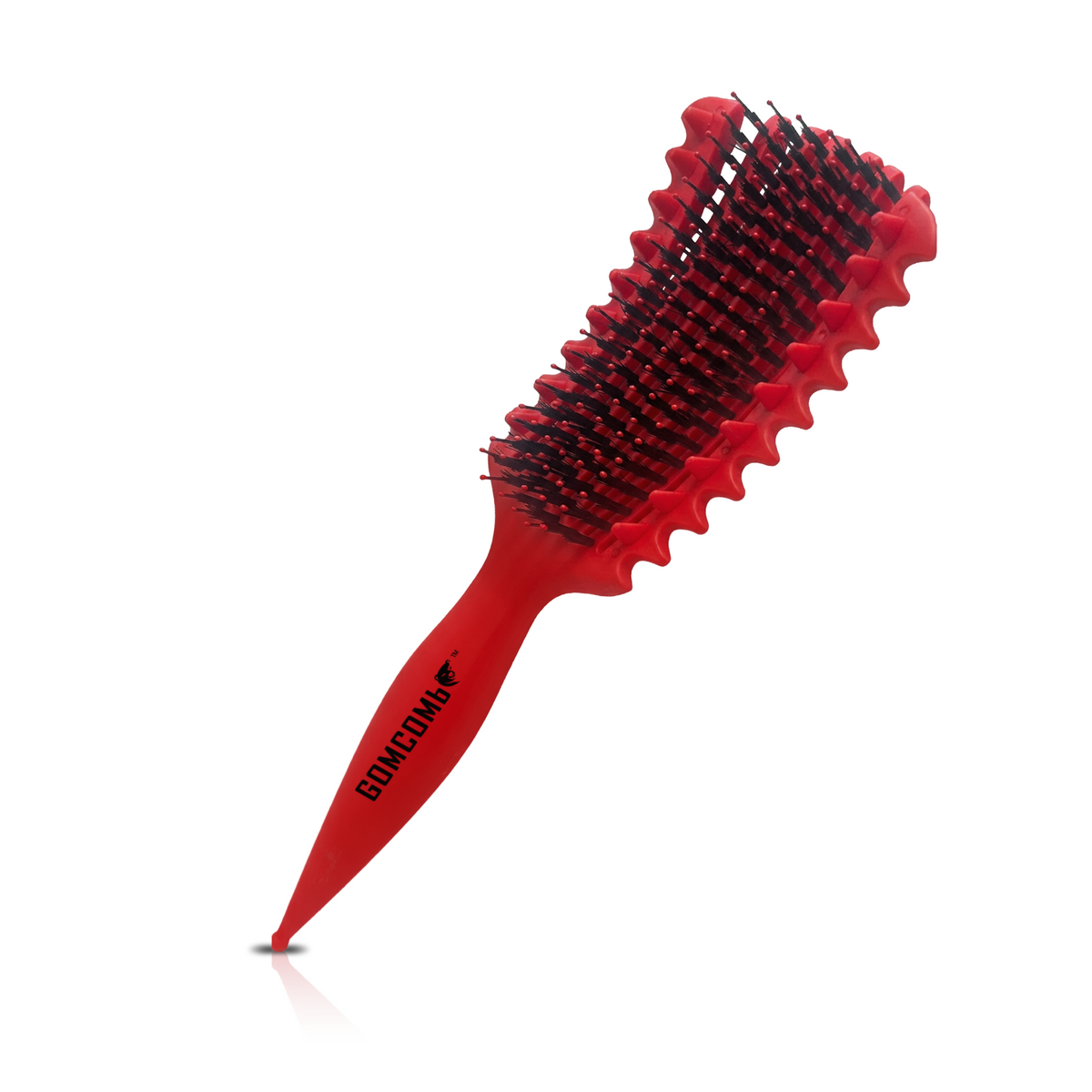 HAIR BRUSH - GBDO07RD - GOMCOMb DOKKAEBI DETANGLE AND CURL BRUSH - RED - PACK OF 3