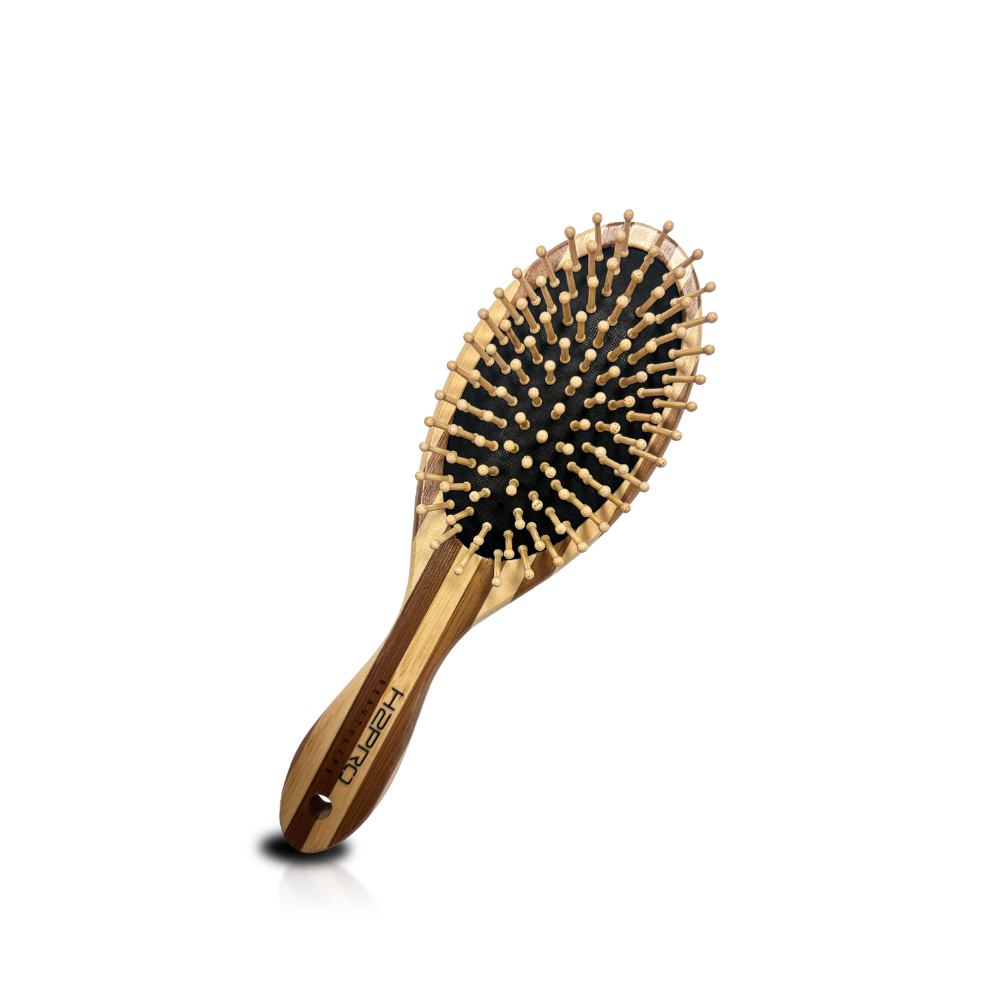 HAIR BRUSH - GBP2WW - GOMBRUSh BAMBOO WOOD PADDLE BRUSH WOOD BRISTLE - PACK OF 6