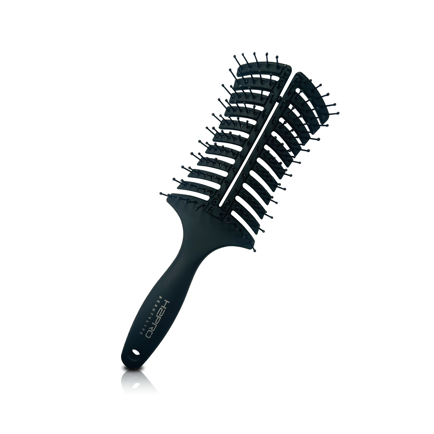 HAIR BRUSH - GBV98 - GOMBRUSh PALM TREE VENT BRUSH - BLACK - PACK OF 6