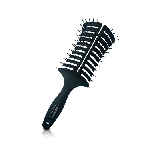 HAIR BRUSH - GBV98 - GOMBRUSh PALM TREE VENT BRUSH - BLACK - PACK OF 6