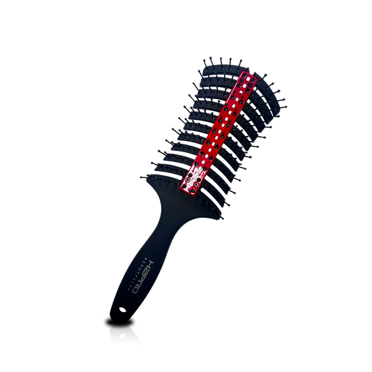 HAIR BRUSH - GBV99 - GOMBRUSh PALM TREE VENT BRUSH - BLACK/RED- PACK OF 6