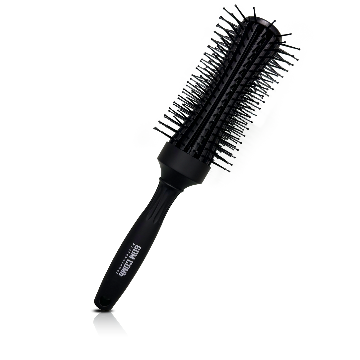 HAIR BRUSH - GBVR40FB - GOMCOMb GAFF RADIAL BRUSH - BLACK 40 MM - PACK OF 6