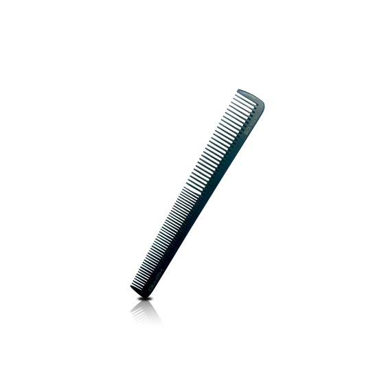 HAIR COMB - GC02BB - GOMCOMb BONE SMALL CUTTING STYLING COMB - BLACK - 185 MM - PACK OF 12