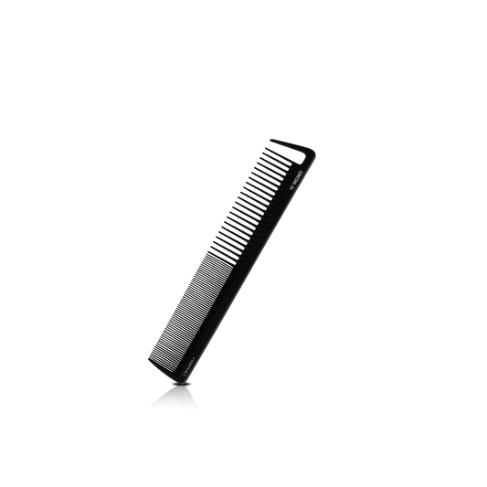 HAIR COMB - GC04 - GOMCOMb BLACK CARBON SMALL CUTTING STYLING COMB - 191 MM - PACK OF 12